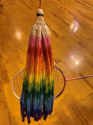 後輩やマネジャーたちから贈られた千羽鶴