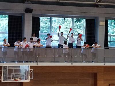 応援も一生懸命