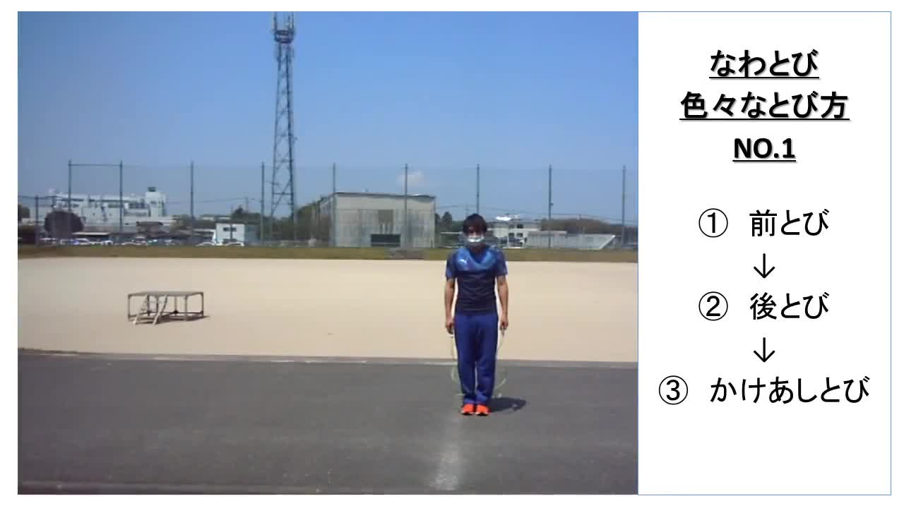 １～３年共通　保健体育　「縄跳び」