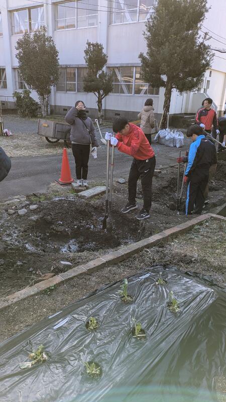 「雨庭」基礎工事