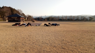 水泳部練習風景・人吉城址・御厩跡