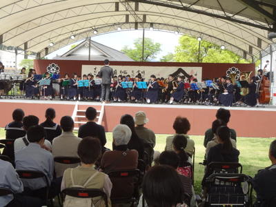 吹奏楽部　お城まつり演奏