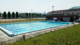 連休最後の水泳部の練習