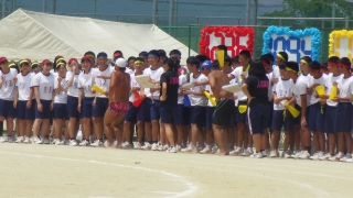 体育祭での水泳部