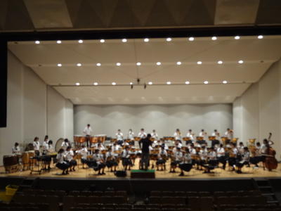 宇土市民会館で最後の調整・練習です