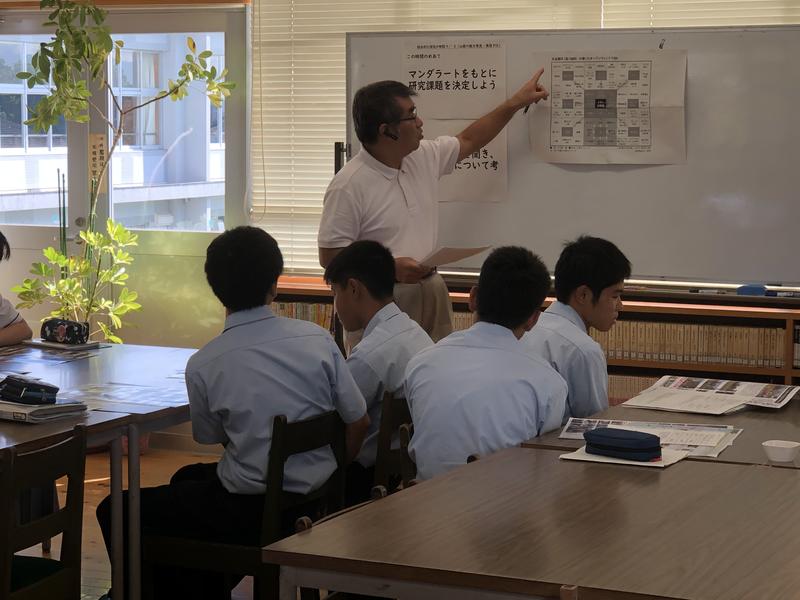 マンダラートを行うことの意義について語る山本さん
