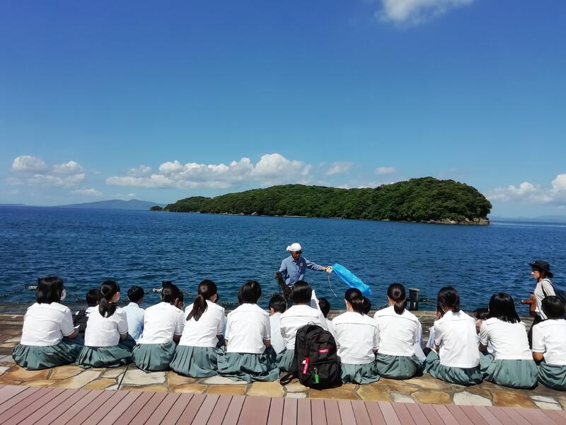 親水護岸・恋路島