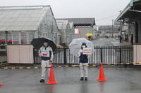 交代なしでしたが、警備の仕事を頑張りました。