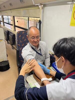 献血のベテランです