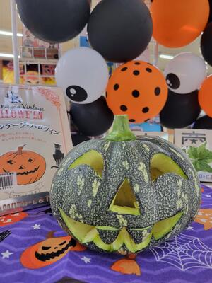 中島先生のカボチャ飾り
