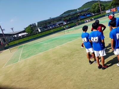 団体戦前の様子