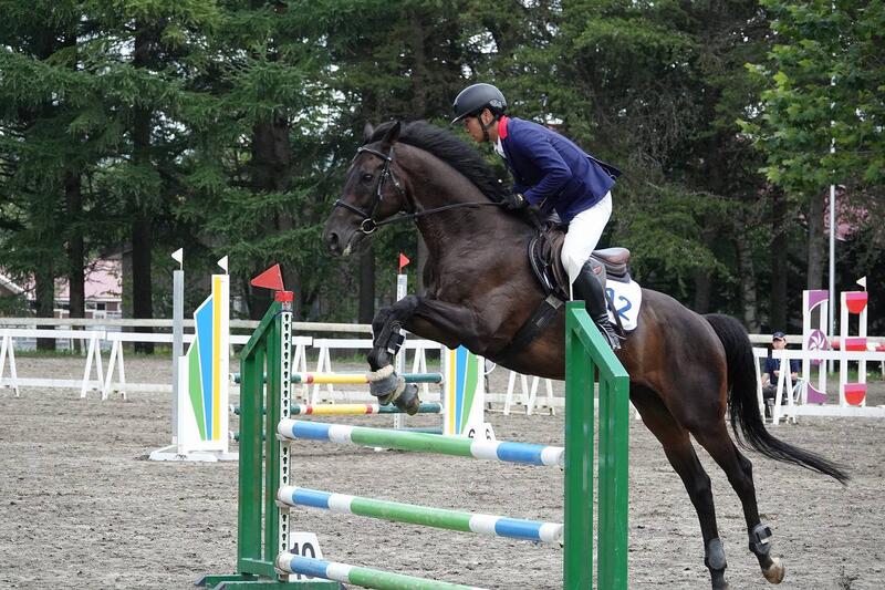 順位決定戦で騎乗する尾田選手
