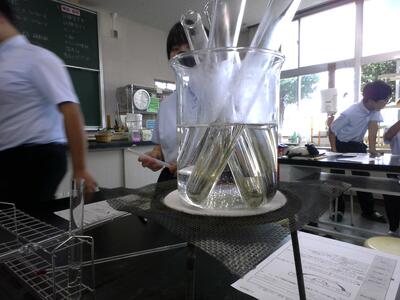 きれいな銀鏡ができました