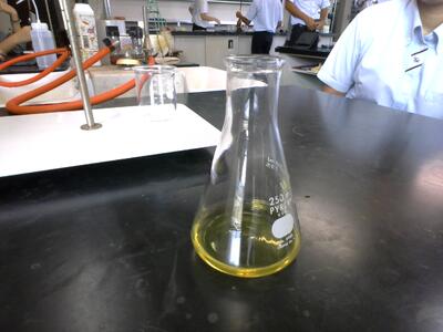 最後には赤が消え、元の黄色になりました