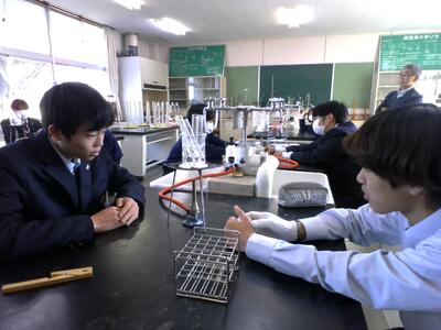 ５本同時に加熱する