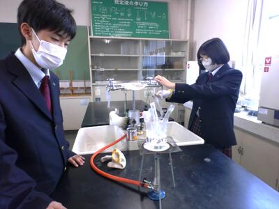 ２分ごとに取り出し冷却する