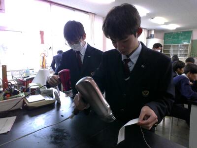 乾かして観察しました