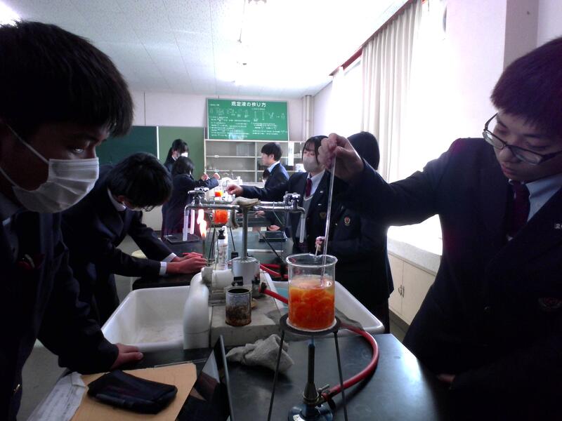 再度４０℃を保ち混ぜます