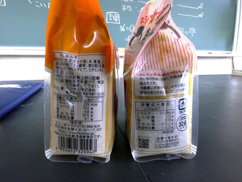 麦味噌の方が少し塩分が多いようです