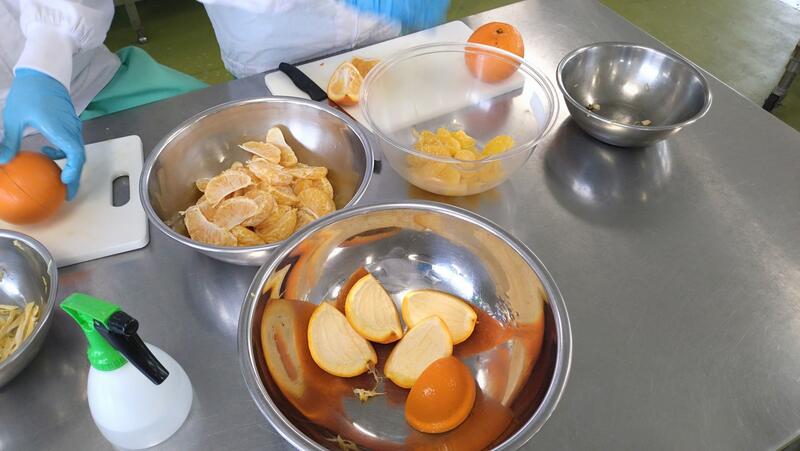 それぞれの部位に分けます