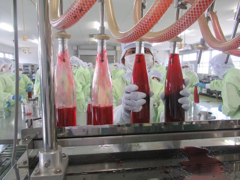 ジュースの充填