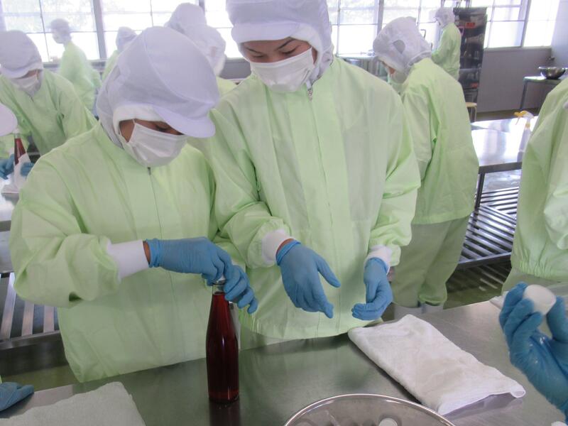 キャップをつける