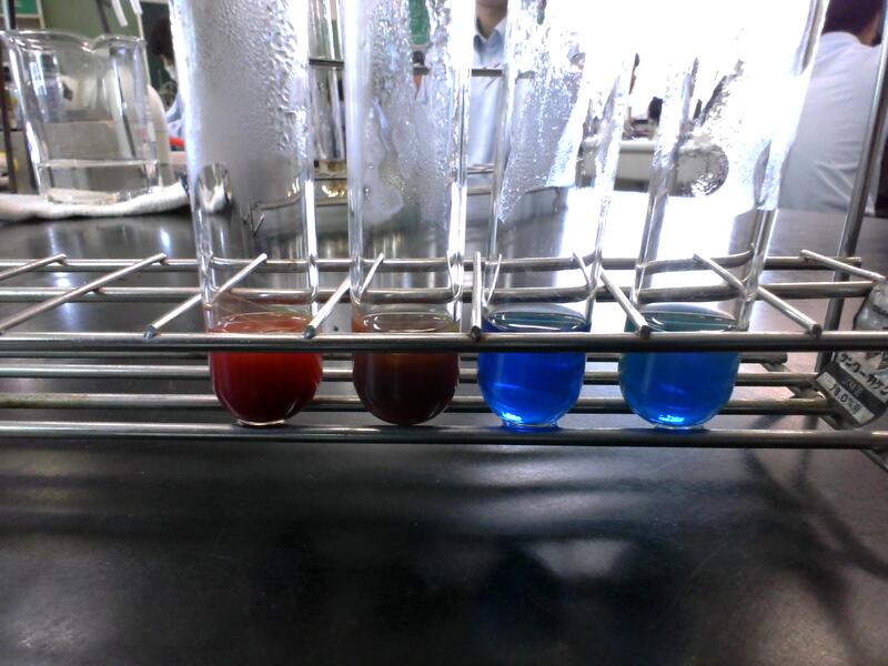 フェーリング反応の結果