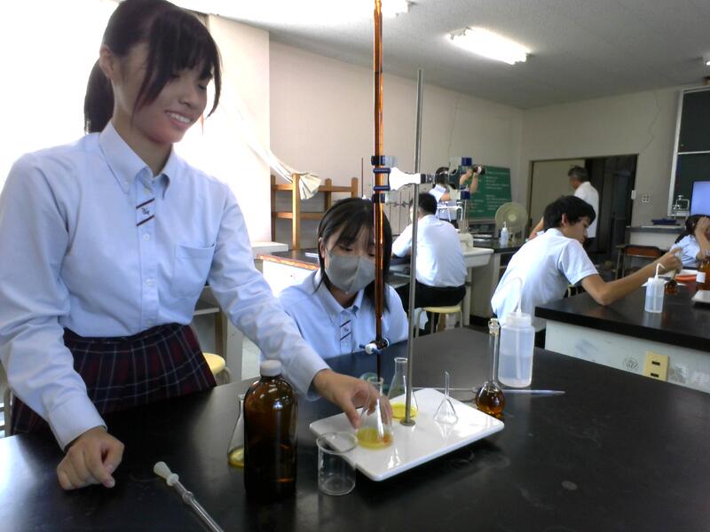 前回調整した試薬を用いて滴定