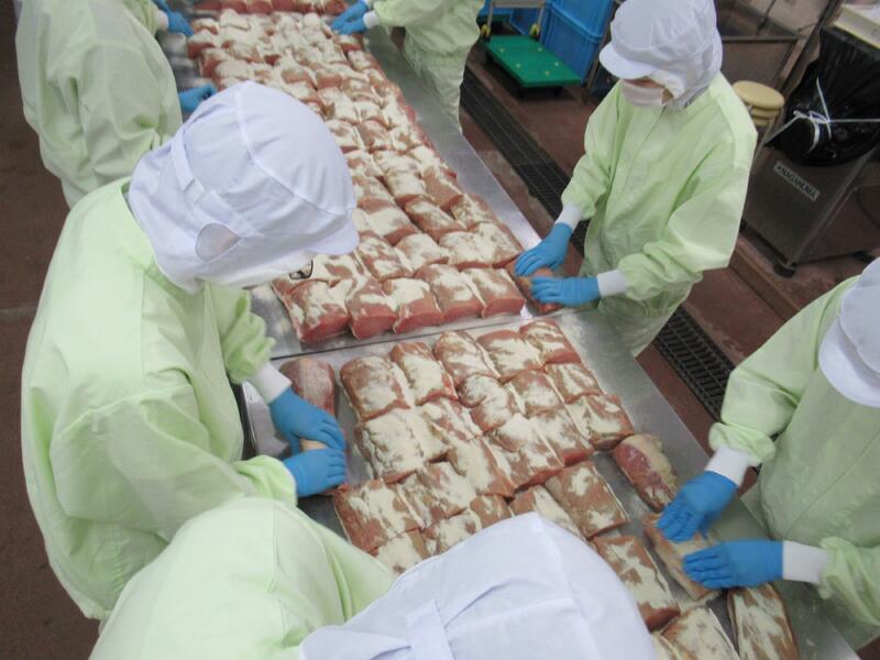 ロースハムの漬け込み