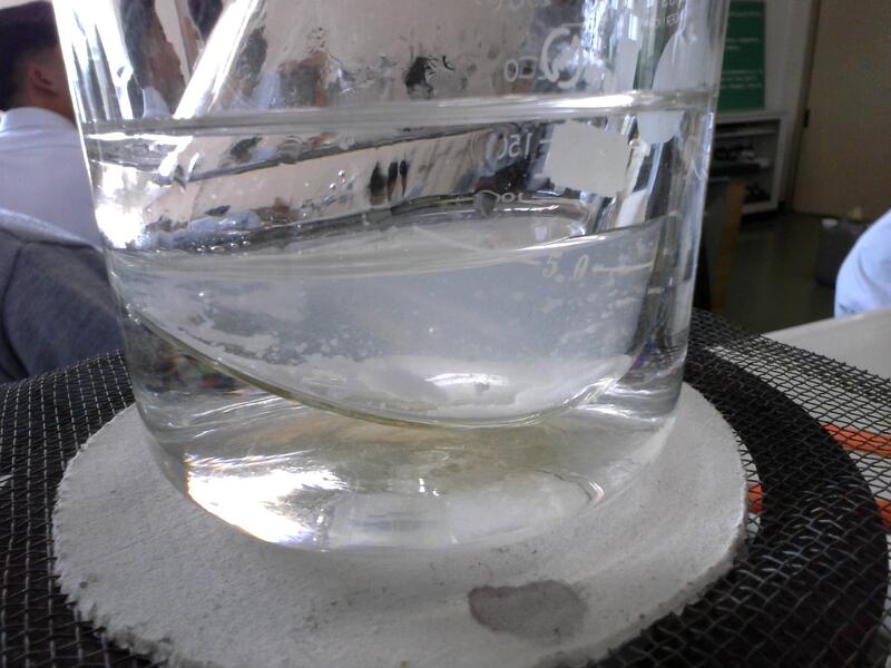 ②沈殿がはっきり見えてきました