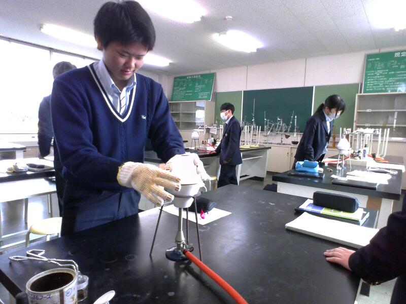 マッフルにセットする