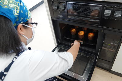 マフィンが焼き上がりました