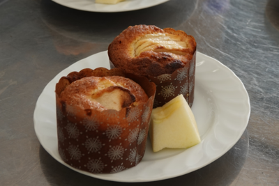 リンゴを添えて