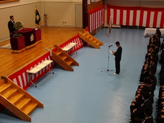 卒業記念品贈呈式