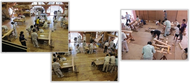 夏休み親子木工教室