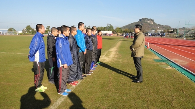 佐野校長の激励