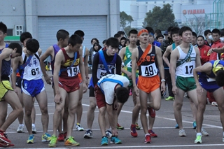 １区スタート前