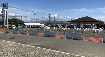 設営終了後の会場　このような雰囲気でした