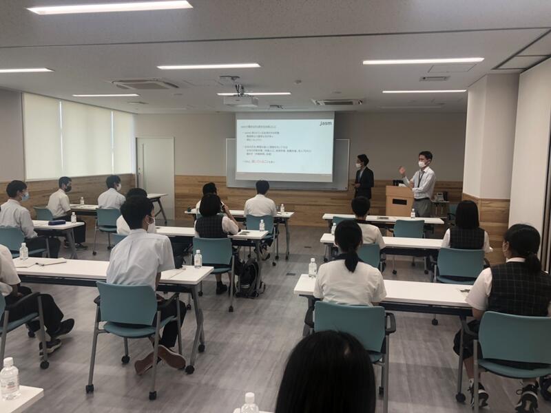 菊池町役場にて