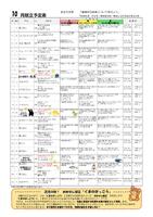 10月の献立表