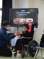 重複障がい学級の発表の様子