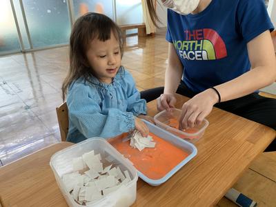 水ボンドのお風呂にチャプン！