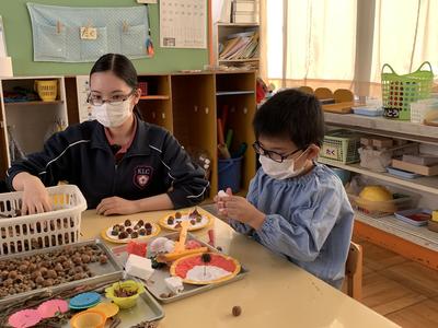 秋のお皿を作ったよ。