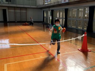 ゴールまで全速力で走ったよ！