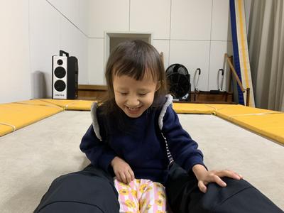 トランポリン、ゆらゆら気持ちいい！