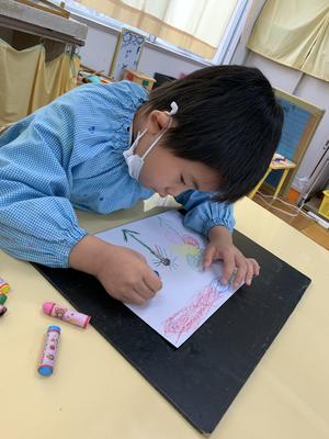 はじき絵に挑戦！