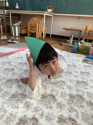 手作りぼうし、にあうかな？