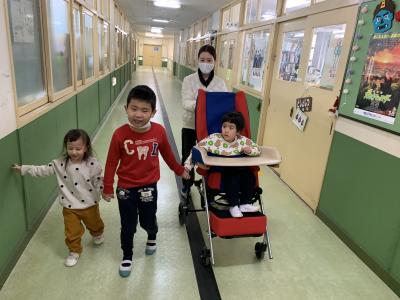 図書室に行ったよ！