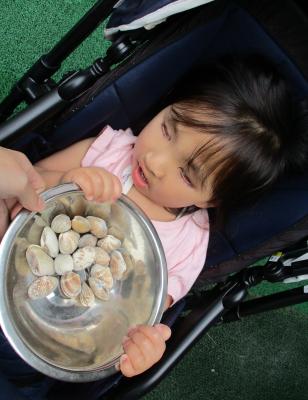 体であさりの重みを感じたよ！