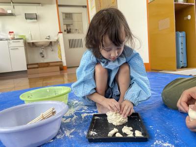 お団子屋さんになってたくさん作ったよ！